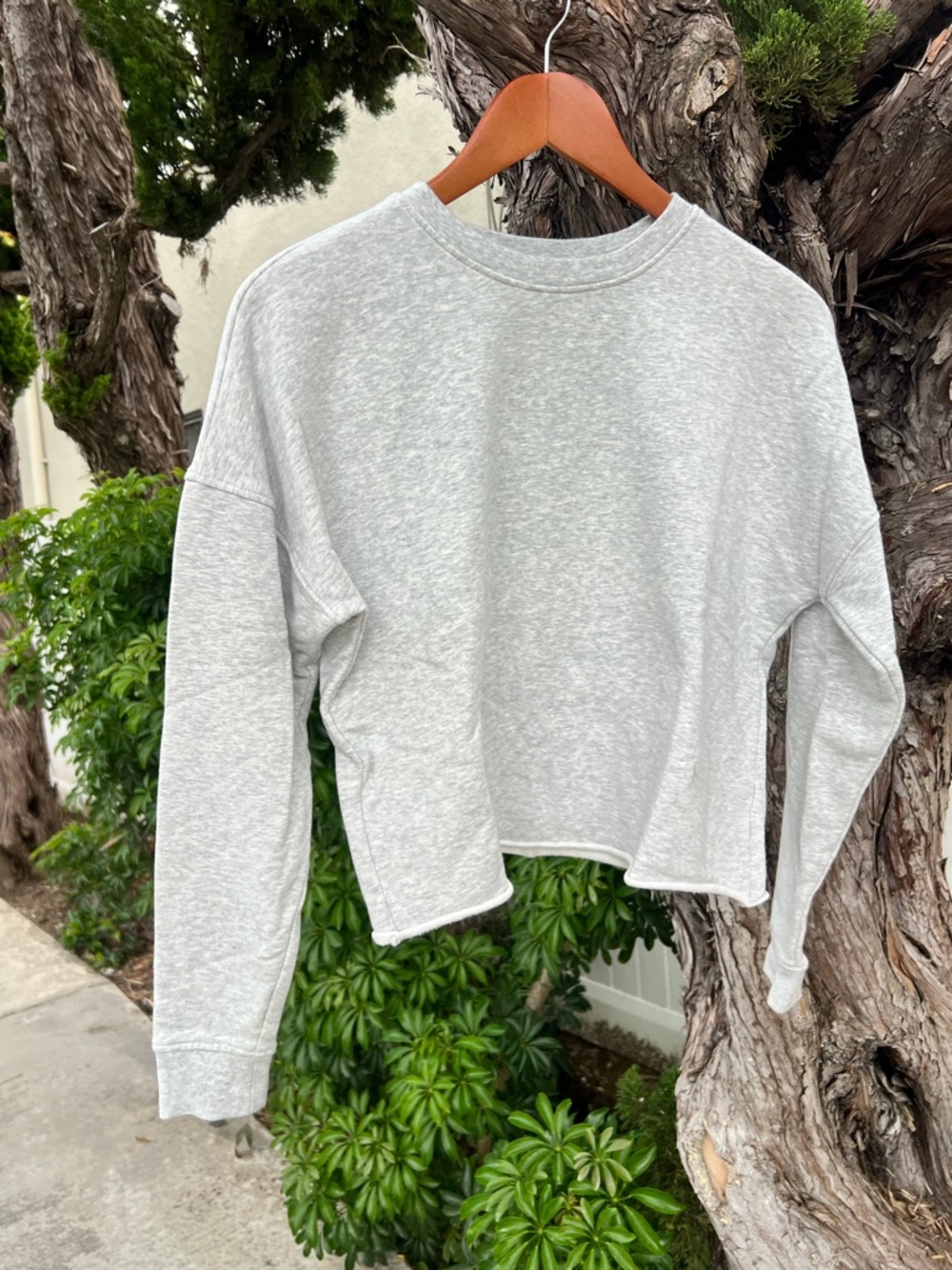 knix Heather Light Gray Crew Sweatshirt